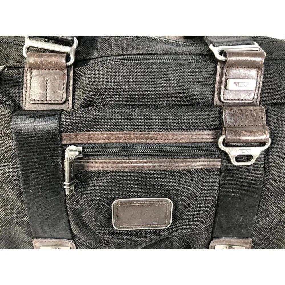 TUMI Ballistic Nylon Business Bag 22634HKH Pinckney Flap Brief Messenger w Strap